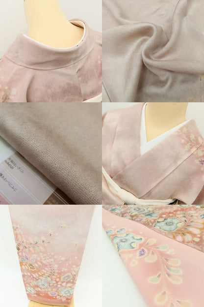 百華Y5776 美品 辻が花 翠山工房 桐屋の辻ヶ花 着物 正絹 手縫い仕立て 訪問着　