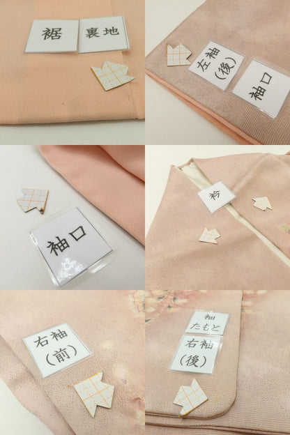 百華Y5776 美品 辻が花 翠山工房 桐屋の辻ヶ花 着物 正絹 手縫い仕立て 訪問着　