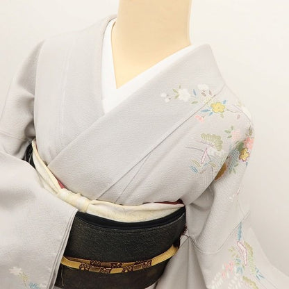 百華Y5777 新品 茶屋辻 松竹梅 桜 紅葉 仕付け糸付 着物 正絹 手縫い仕立て 訪問着