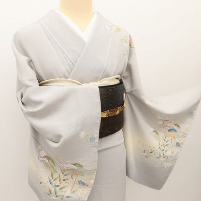 百華Y5777 新品 茶屋辻 松竹梅 桜 紅葉 仕付け糸付 着物 正絹 手縫い仕立て 訪問着