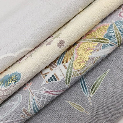 百華Y5777 新品 茶屋辻 松竹梅 桜 紅葉 仕付け糸付 着物 正絹 手縫い仕立て 訪問着