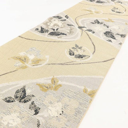 百華Y5781 美品 更紗裂取文様 着物 正絹 袋帯