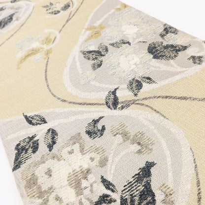 百華Y5781 美品 更紗裂取文様 着物 正絹 袋帯