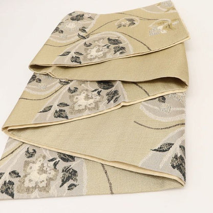 百華Y5781 美品 更紗裂取文様 着物 正絹 袋帯