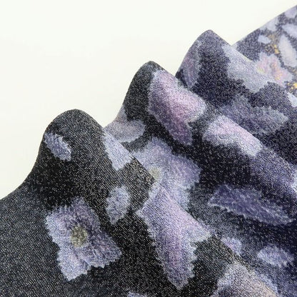 百華Y5786 美品 翠山工房 桐屋の辻ヶ花 徳永憲峯 落款 桔梗 着物 正絹 手縫い仕立て 訪問着