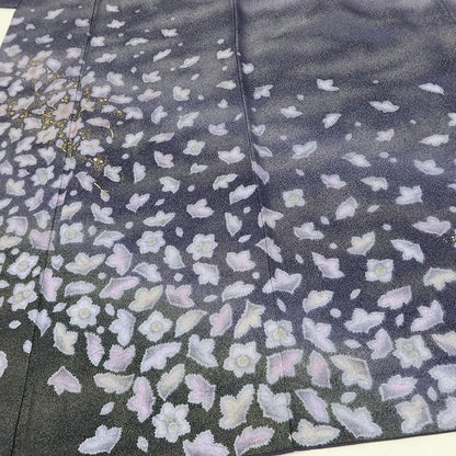 百華Y5786 美品 翠山工房 桐屋の辻ヶ花 徳永憲峯 落款 桔梗 着物 正絹 手縫い仕立て 訪問着