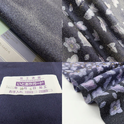 百華Y5786 美品 翠山工房 桐屋の辻ヶ花 徳永憲峯 落款 桔梗 着物 正絹 手縫い仕立て 訪問着