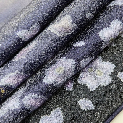 百華Y5786 美品 翠山工房 桐屋の辻ヶ花 徳永憲峯 落款 桔梗 着物 正絹 手縫い仕立て 訪問着