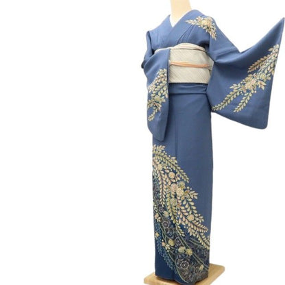 百華Y5787 美品 翠山工房 桐屋の辻ヶ花 徳永憲峯 落款 辻が花 着物 正絹 手縫い仕立て 訪問着