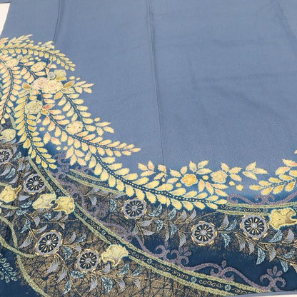百華Y5787 美品 翠山工房 桐屋の辻ヶ花 徳永憲峯 落款 辻が花 着物 正絹 手縫い仕立て 訪問着