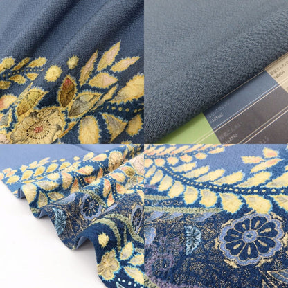 百華Y5787 美品 翠山工房 桐屋の辻ヶ花 徳永憲峯 落款 辻が花 着物 正絹 手縫い仕立て 訪問着