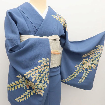百華Y5787 美品 翠山工房 桐屋の辻ヶ花 徳永憲峯 落款 辻が花 着物 正絹 手縫い仕立て 訪問着
