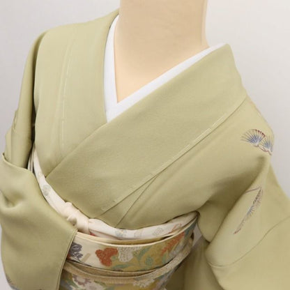百華Y5789 美品未着用 仕付け糸付 本加賀友禅 金丸充夫落款 着物 正絹 手縫い仕立て 訪問着