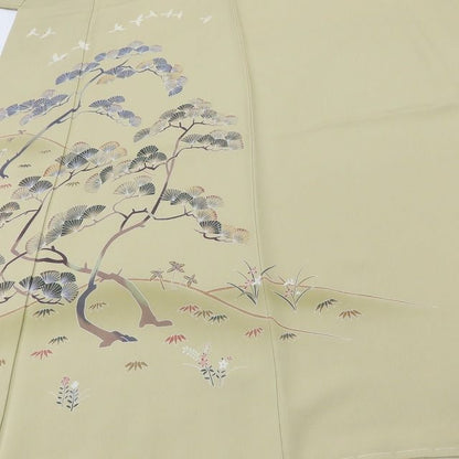 百華Y5789 美品未着用 仕付け糸付 本加賀友禅 金丸充夫落款 着物 正絹 手縫い仕立て 訪問着