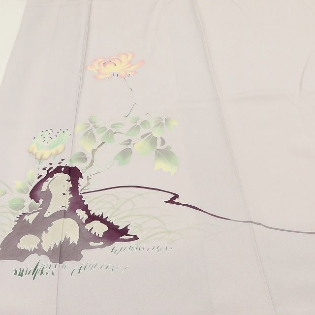 百華Y5790 新品 仕付け糸付 手描き友禅 着物 正絹 手縫い仕立て 訪問着