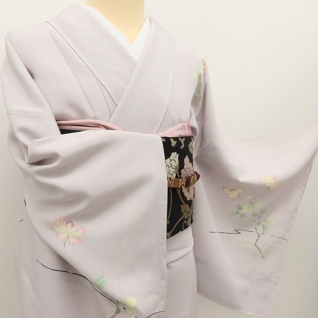 百華Y5790 新品 仕付け糸付 手描き友禅 着物 正絹 手縫い仕立て 訪問着