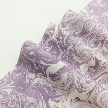 百華Y5791 美品 墨流し 着物 正絹 手縫い仕立て 小紋