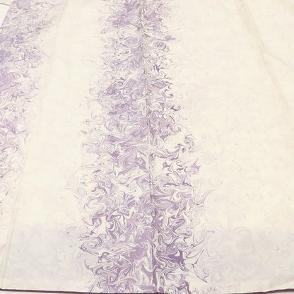 百華Y5791 美品 墨流し 着物 正絹 手縫い仕立て 小紋