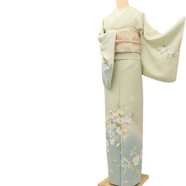 百華Y5793 新品 仕付け糸付 着物 正絹 手縫い仕立て 訪問着