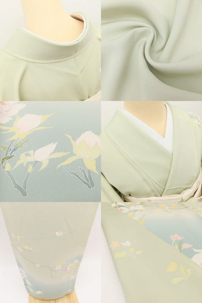 百華Y5793 新品 仕付け糸付 着物 正絹 手縫い仕立て 訪問着