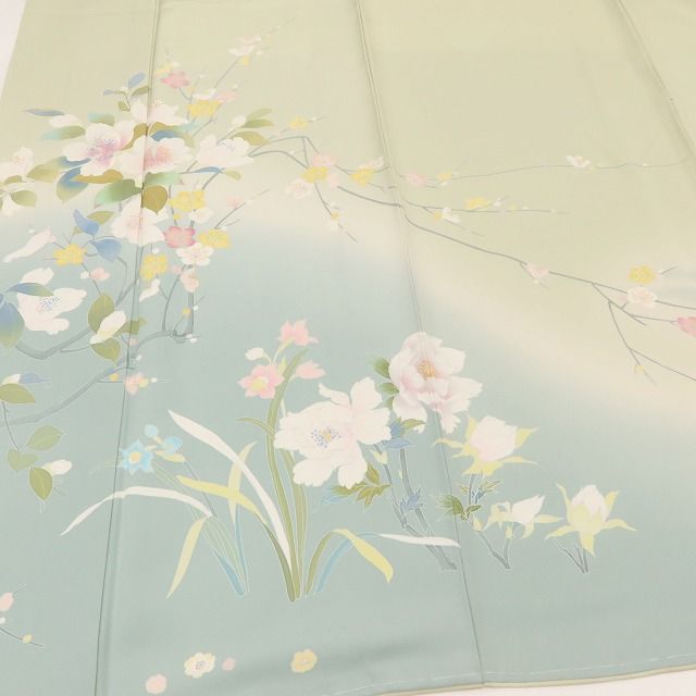 百華Y5793 新品 仕付け糸付 着物 正絹 手縫い仕立て 訪問着