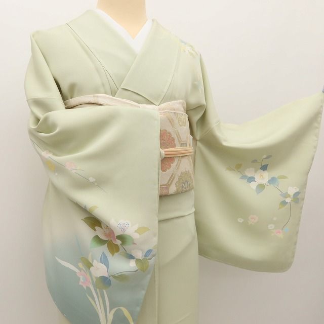 百華Y5793 新品 仕付け糸付 着物 正絹 手縫い仕立て 訪問着