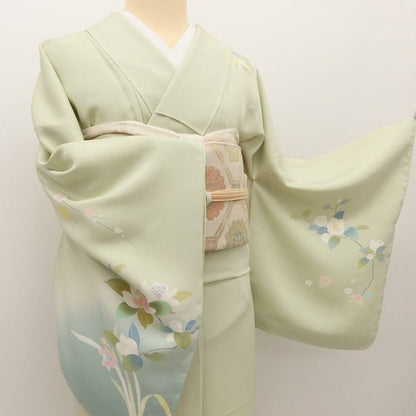 百華Y5793 新品 仕付け糸付 着物 正絹 手縫い仕立て 訪問着