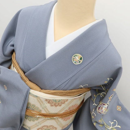 百華Y5794 新品 仕付け糸付 本加賀友禅 松井眞夫落款 Sサイズ 着物 正絹 手縫い仕立て 訪問着　