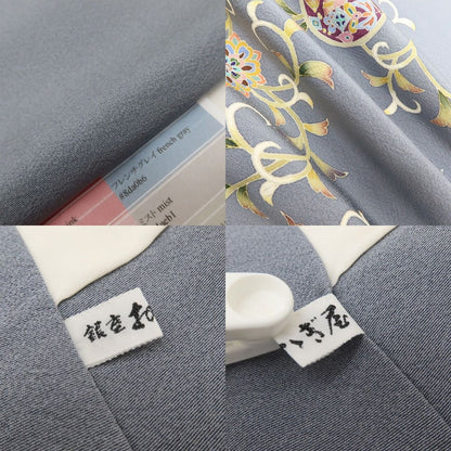 百華Y5794 新品 仕付け糸付 本加賀友禅 松井眞夫落款 Sサイズ 着物 正絹 手縫い仕立て 訪問着　