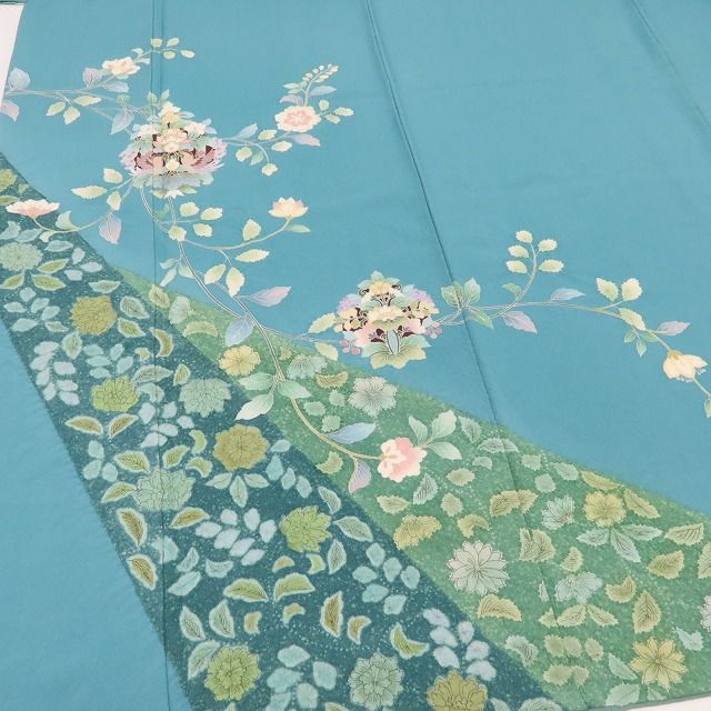 百華Y5795 着物 正絹 手縫い仕立て 訪問着　