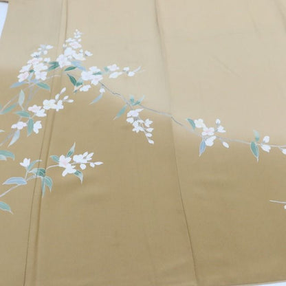 百華Y5796 手描き友禅 作家物落款 着物 正絹 手縫い仕立て 訪問着