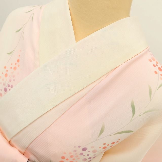百華Y5799 新品 仕付け糸付 着物 正絹 手縫い仕立て 長襦袢