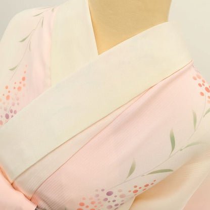 百華Y5799 新品 仕付け糸付 着物 正絹 手縫い仕立て 長襦袢