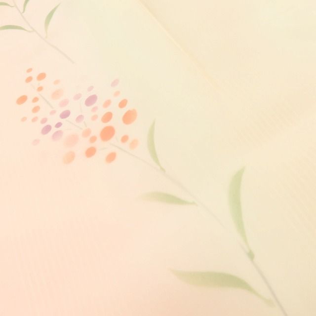 百華Y5799 新品 仕付け糸付 着物 正絹 手縫い仕立て 長襦袢