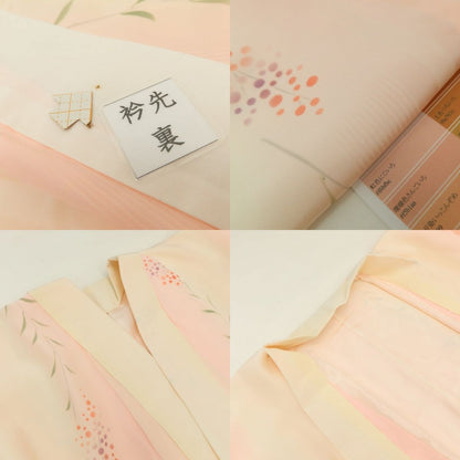 百華Y5799 新品 仕付け糸付 着物 正絹 手縫い仕立て 長襦袢