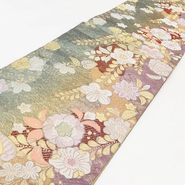 百華Y5800 新品 仕付け糸付 やまと誂製 辻が花 着物 正絹 袋帯