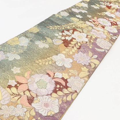 百華Y5800 新品 仕付け糸付 やまと誂製 辻が花 着物 正絹 袋帯