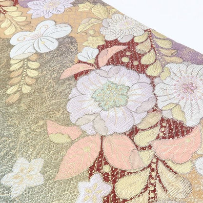 百華Y5800 新品 仕付け糸付 やまと誂製 辻が花 着物 正絹 袋帯