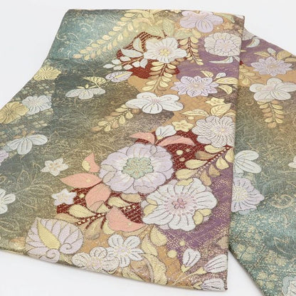 百華Y5800 新品 仕付け糸付 やまと誂製 辻が花 着物 正絹 袋帯