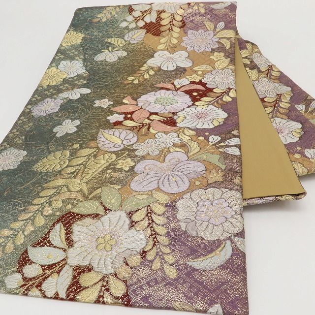 百華Y5800 新品 仕付け糸付 やまと誂製 辻が花 着物 正絹 袋帯