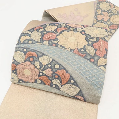 百華Y5802 美品 辻が花 着物 正絹 袋帯