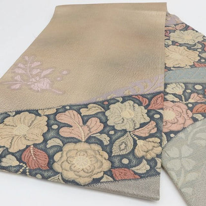 百華Y5802 美品 辻が花 着物 正絹 袋帯