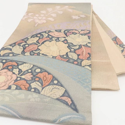百華Y5802 美品 辻が花 着物 正絹 袋帯