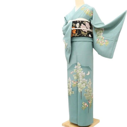 百華Y5803 新品 仕付け糸付 本加賀友禅 鶴見保次落款 着物 正絹 手縫い仕立て 訪問着