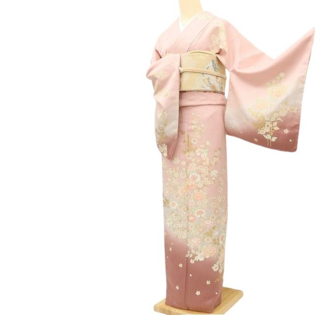百華Y5804 美品未着用 仕付け糸付 着物 正絹 手縫い仕立て 訪問着