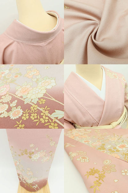 百華Y5804 美品未着用 仕付け糸付 着物 正絹 手縫い仕立て 訪問着