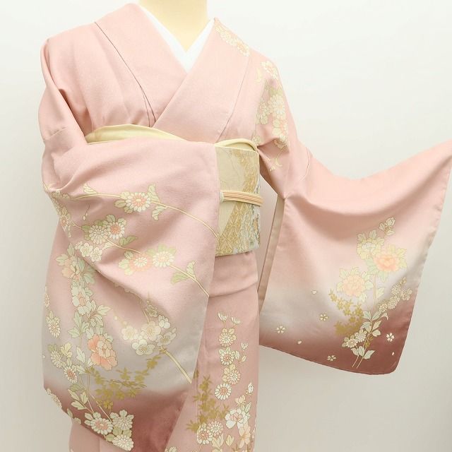百華Y5804 美品未着用 仕付け糸付 着物 正絹 手縫い仕立て 訪問着