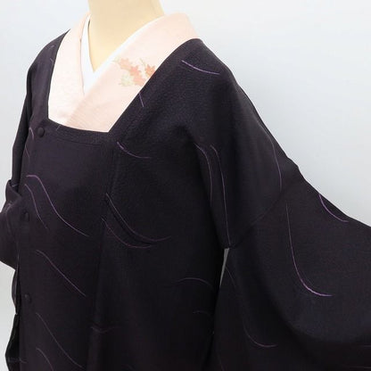百華Y5809 新品 仕付け糸付 着物 正絹 ロング丈 道行コート