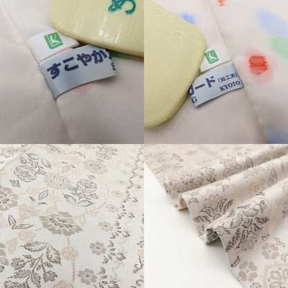 百華Y5810 新品 仕付け糸付 着物 正絹 手縫い仕立て ロング丈 道行コート
