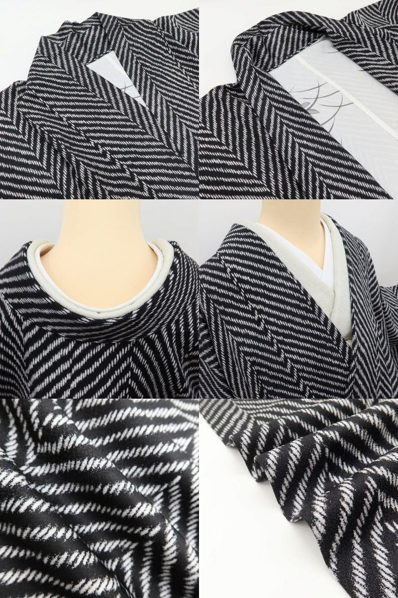 百華Y5815 新品 仕付け糸付 着物 正絹 ロング丈 手縫い仕立て 道中着